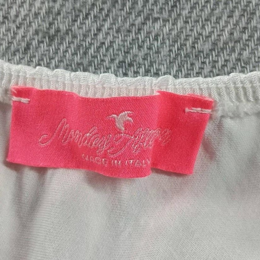 Monday Afternoon Camisole Tank Womens One Size White Satin Made Italy Viscose - Picture 6 of 7